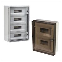 ABS Şeﬀaf Kapaklı - Perdeli Sac Tabanlı Otomat Kutuları