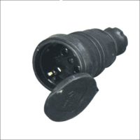 1x16 A Kauçuk Uzatma Prizi IP44